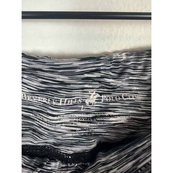 Beverly Hills Polo Club Womens Black/White Performance Active Leggings Large - Picture 7 of 7